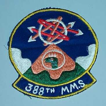 388th MMS Patch courtesy of Larry Mitchell